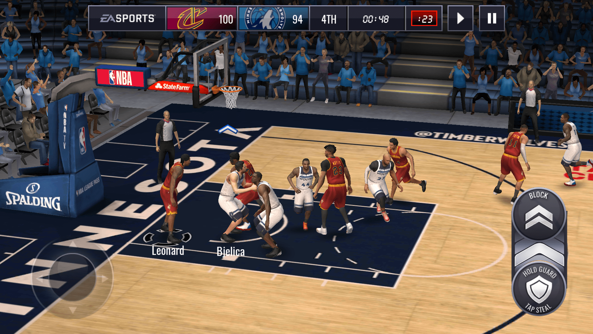 NBA Live Game Controls