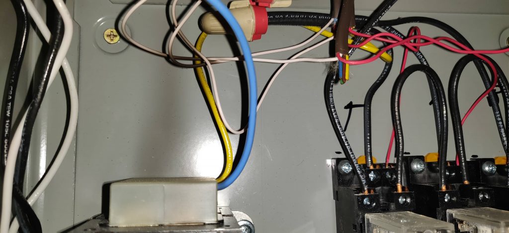 Thermostat wiring at power 