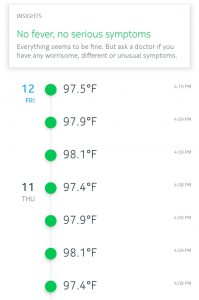 Temperature readings and advice