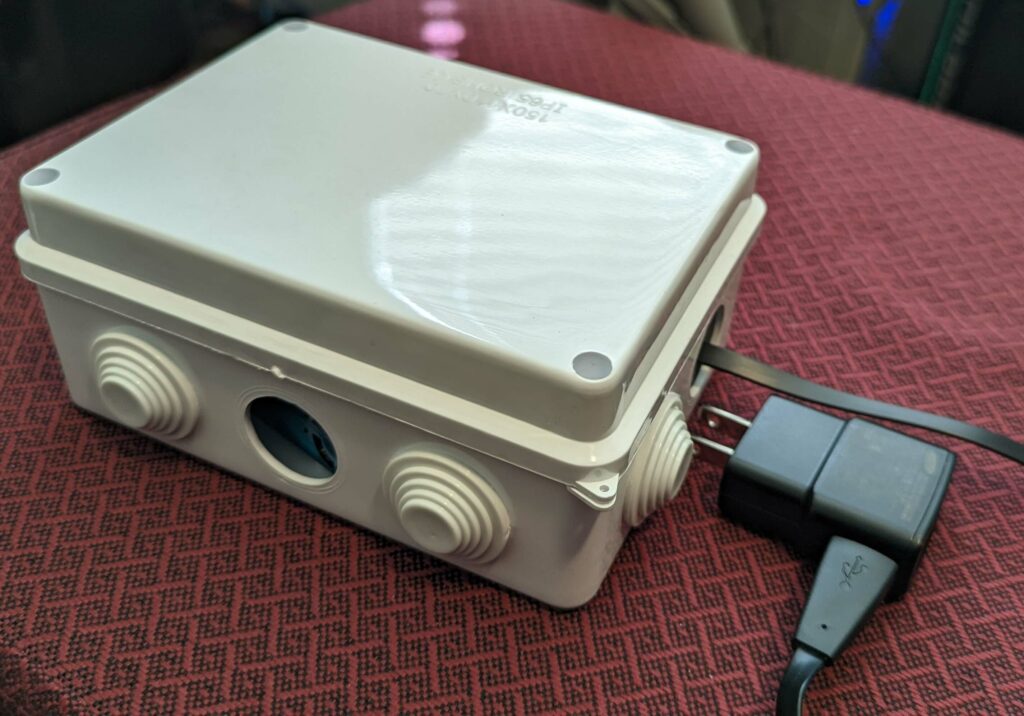 Air quality sensor inside project box