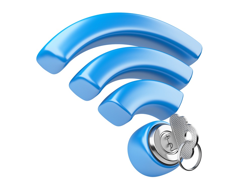 Secure your home network Wi-Fi concept