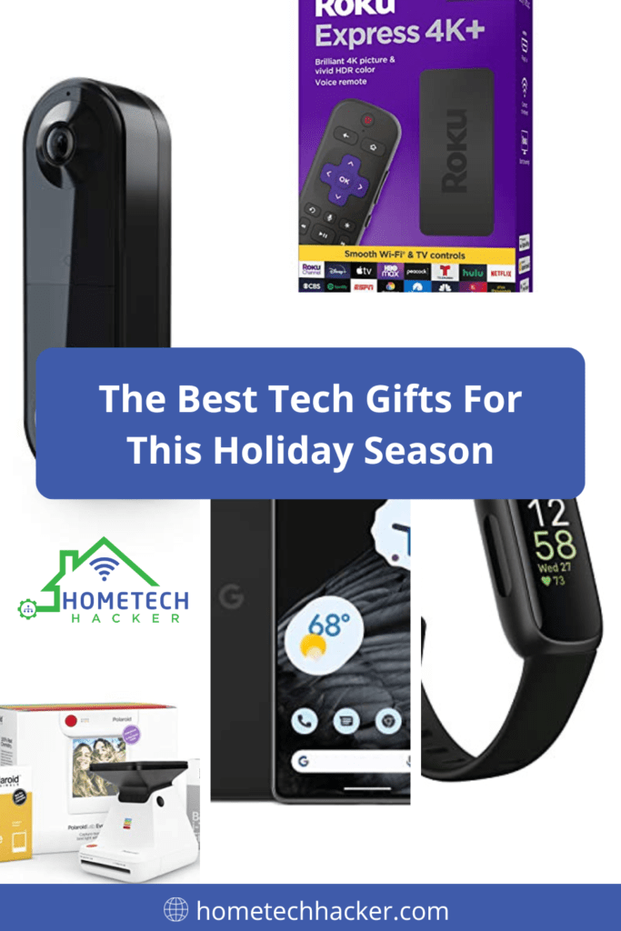 Best tech gifts pinterest pin collage of electronic gift ideas