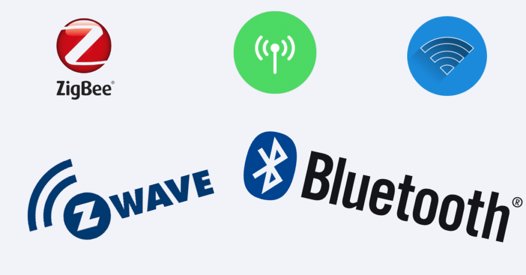 multiple protocols for smart homes (zigbee, z-Wave, Wi-Fi, Bluetooth, Z-wave, cellular)