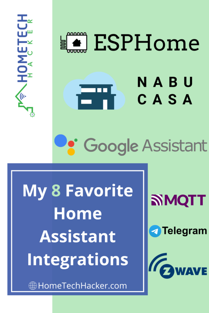 Home Assistant Integration Pinterest Pin with multiple integration service logos