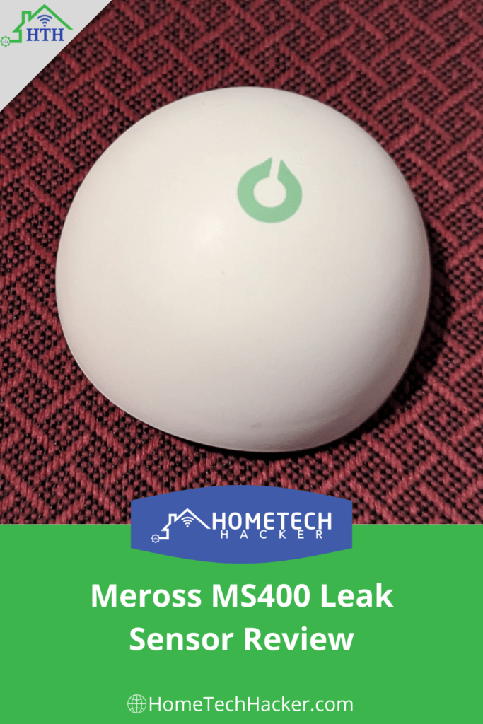 Meross MS400 Leak sensor in pinterest pin