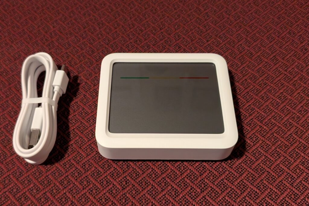 The SwitchBot Meter Pro (CO2 Monitor) comes with a USB-C cable