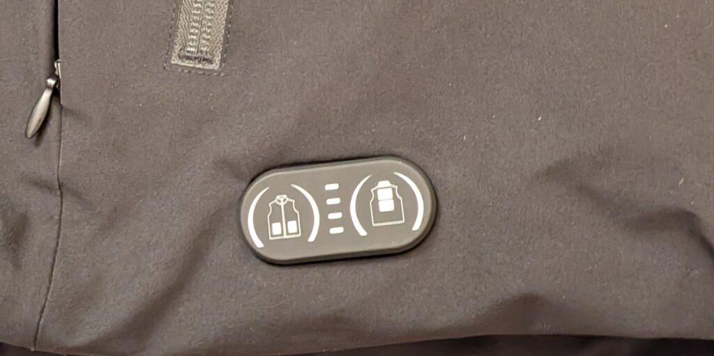 Surgoat Hardshell Heated Jacket heating controls off