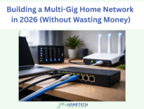 Modern home network setup with NAS